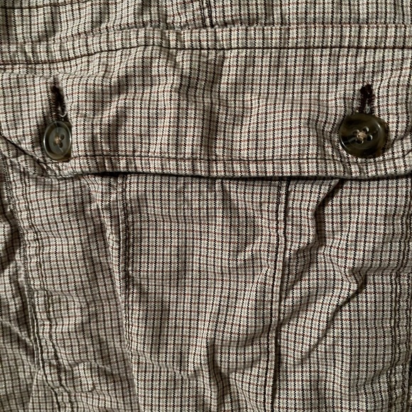 Club Room beige/brown striped cargo shorts 40 - Picture 4 of 5